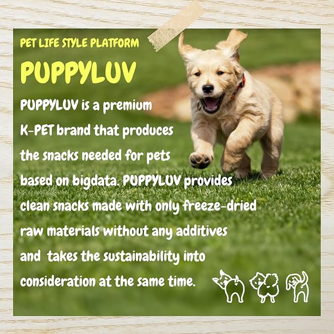 Puppyluv Treat - Freeze Dried Salmon Dog & Cat Treats, Wild Caught, Single Ingredient, High Protein, Omega 3/6/9, Grain Free, Gluten Free, 3.0oz x 3p
