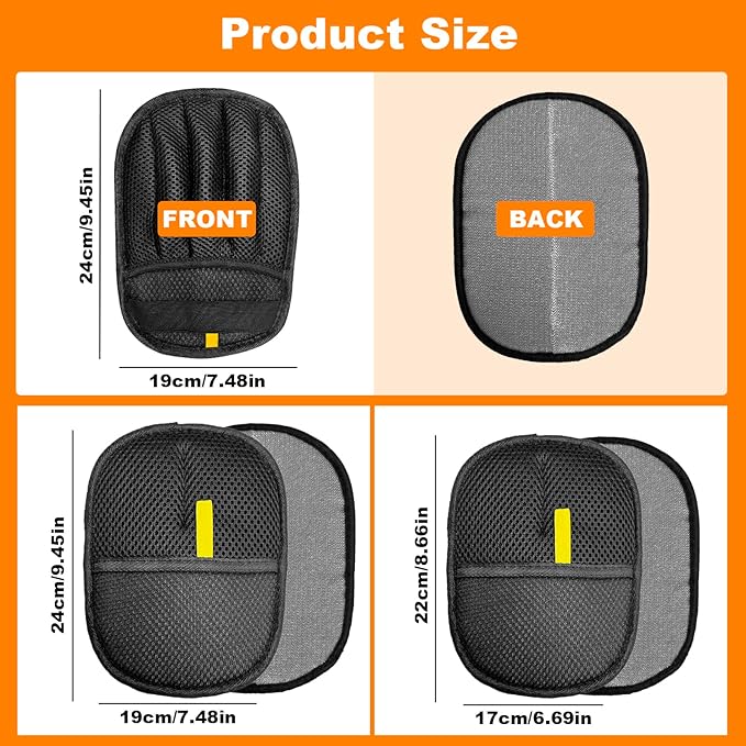 2 Pairs of pet Grooming Gloves, Suitable for Cats and Dogs. Five-Finger Static pet Grooming Gloves. Reusable pet Grooming Tools for Sofas, Clothes, pet beds and Carpets. (S)