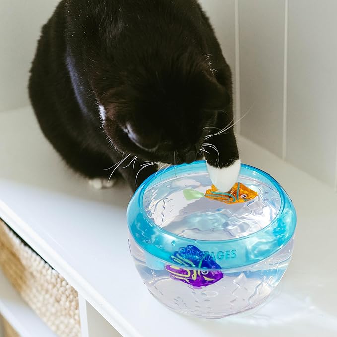 Catstages Meow-smerizing Fish Electronic Cat Toys, 2Pk, Replacement Pack for Meow-smerizing Fish Bowl, Multicolored