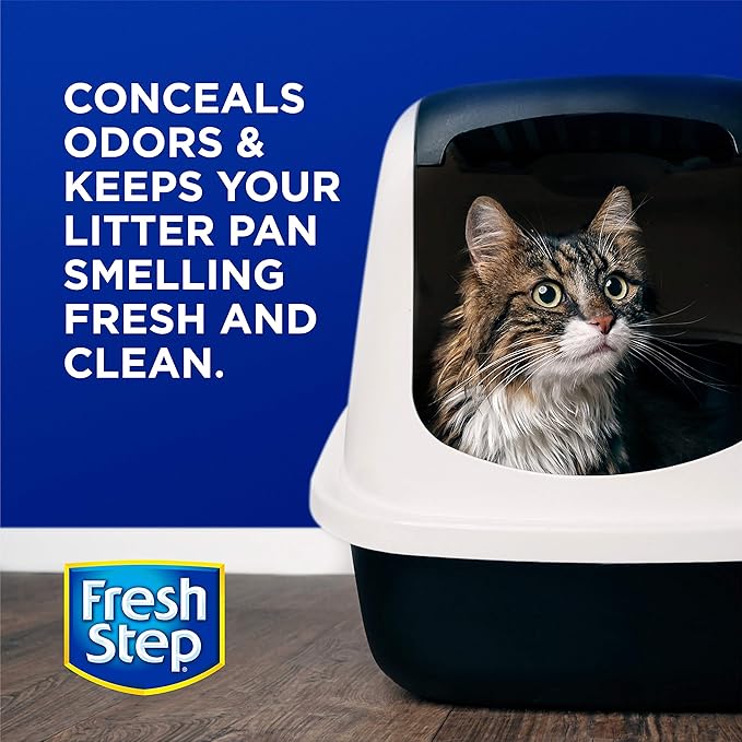 Fresh Step Cat Litter Crystals Deodorizer, Non Toxic Odor Neutralizing Crystals for Litter Boxes that Help Control Smells and Keep Home Areas Fresh, Fresh Scent, 15 Ounce - 3 Pack