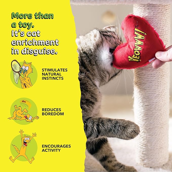 Yeowww Hearrrt Attack Catnip Toy