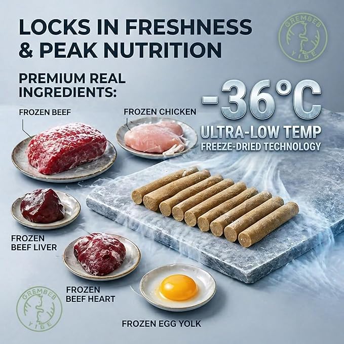 Cats Toy, 15PCS Grain-Free Beef Catnip Treats Freeze Dried Kitten Chew Sticks Edible Snack Food for Cleaning Teeth Training Kitty Chew Toys for Indoor Cats