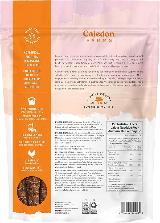 Caledon Farms NutriSnaps Chicken Recipe, 4 oz, Cat Treats