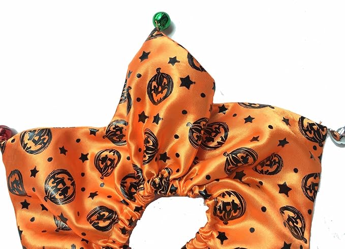 Halloween Pet Holiday Accessories Cat Costume for Halloween, Pumpkin Collar Orange