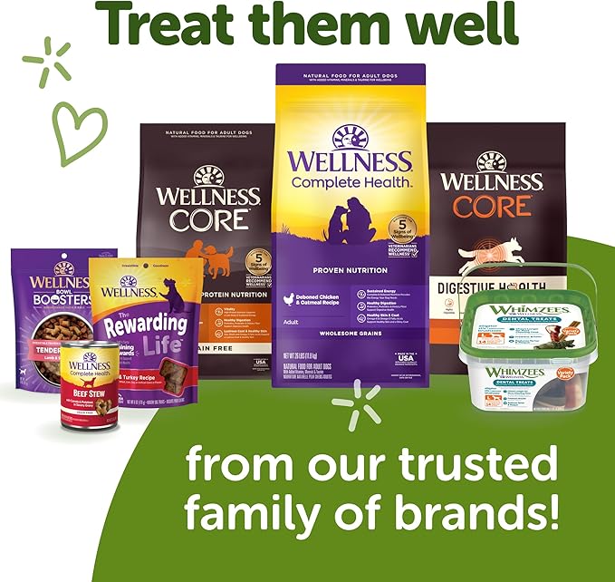 Wellness WHIMZEES Cat Dental Treats, Freshens Breath, Chicken and Salmon Flavor, 2 oz Bag