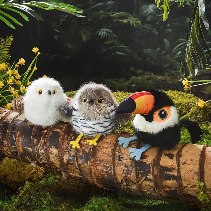 Cat Toys Flapping Bird Cuckoo, Touch Activated Interactive Cat Kicker with 3 Modes, Catnip Pouch, Type-C Rechargeable, Realistic Chirping, Self-Stop, Washable Fur Cover