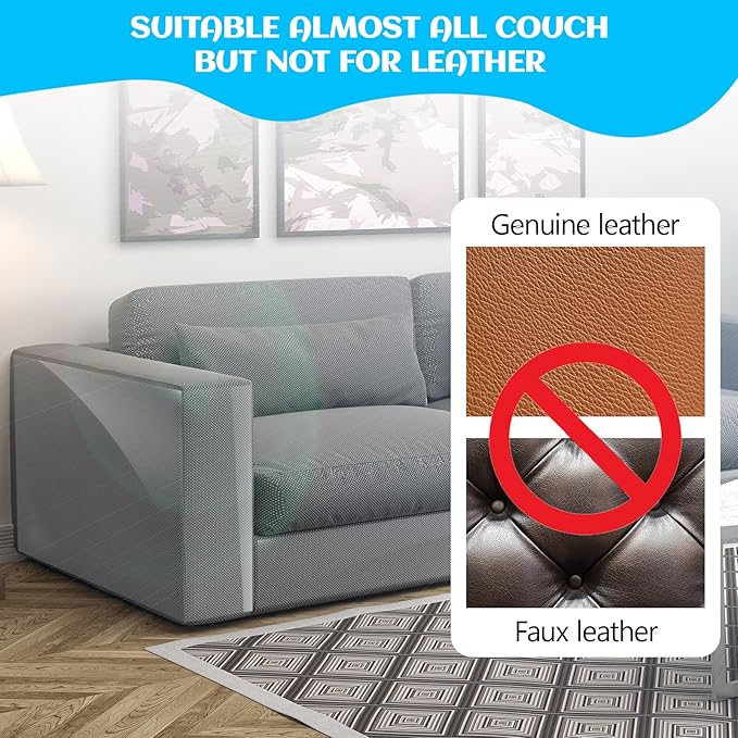Anti Cat Scratch Furniture Protector, Couch Cat Scratch Protector, Furniture Protectors from Cats for Couch,Walls, Doors with 50 Twist Pins(11.8" x 158")