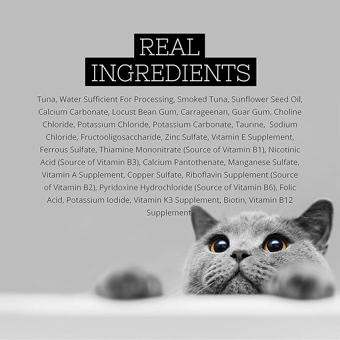 Fussie Cat Premium Tuna With Smoked Tuna In Aspic Grain-Free Wet Cat Food 2.82oz, case of 24