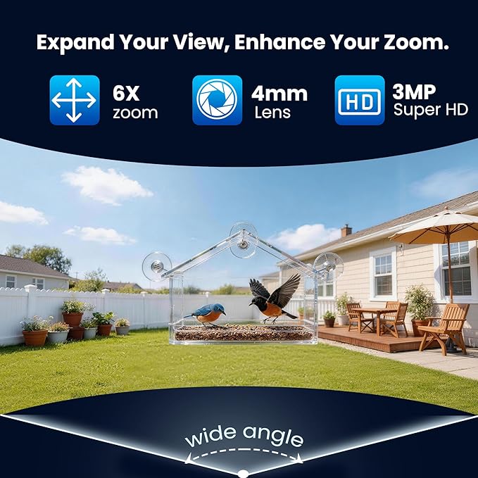 2026 Upgraded 2K Aquarium & Terrarium Pet Camera, Close-Focus Lens for Fish, Lizard & Reptiles, Easy Install, 5GHz Dual-Band WiFi, 24/7 Full Color Night Vision, Loop Recording, Motion Detection
