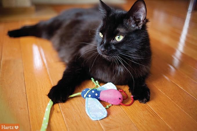 Hartz Just For Cats Twirl and Whirl Interactive Cat Toy Wand, All Breed Sizes