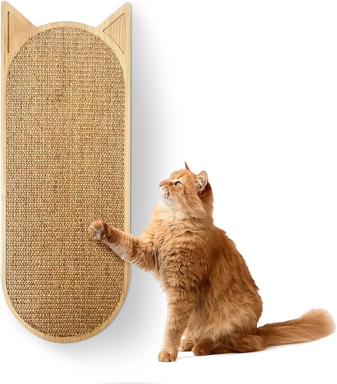 Wall Mounted Cat Scratcher - Vertical Mounted Cat Scratcher - Stylish Indoor Cat Scratching Board and Furniture - Cat Wall Furniture