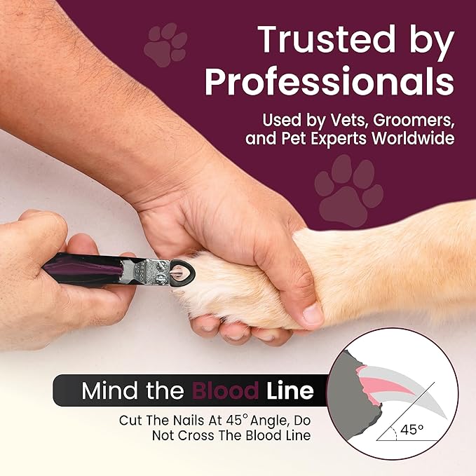 Resco Dog Nail Clippers – USA-Made Professional Guillotine Trimmer, Candy Series with Replacement Blade System – All Breeds