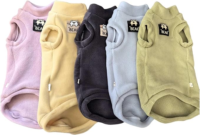 Sphynx Cat Clothes Hairless Cat Warm Fleece Vest Elastic Winter Sweater Outfit, Pet Clothes for Sphynx Cat Coat for Cats and Small Dogs Apparel, Hairless cat Shirts Sweaters (Blue Grey, X-Large)