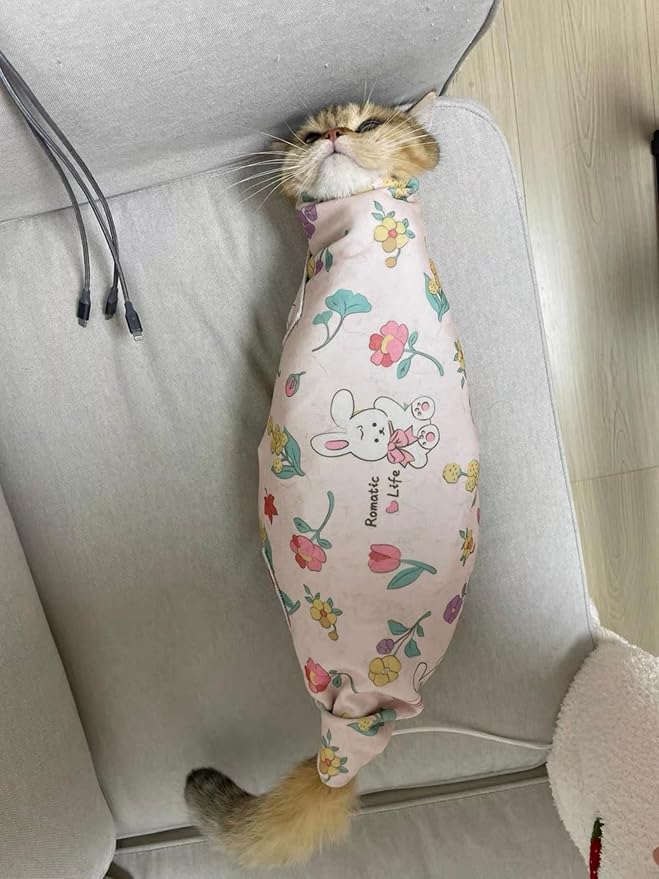 Cat Grooming Wrap, Pet Restraint Bag Cat Wrap for Stress-Free Nail Clipping Anti-Scratch Anti-Escape Multifunctional Care Pet Tool(Pink,S)