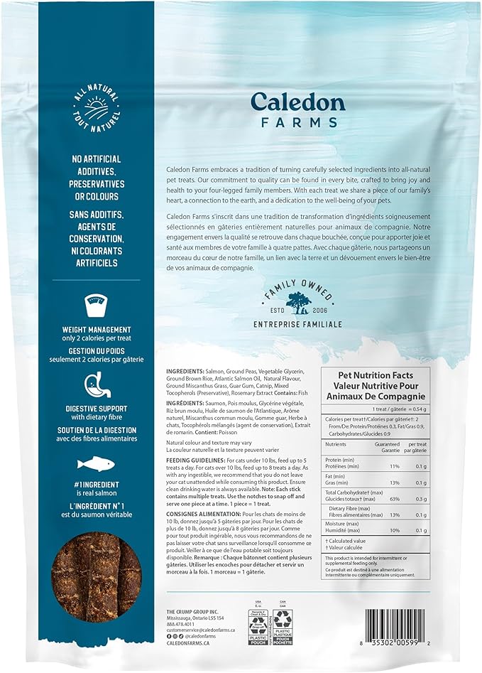 Caledon Farms NutriSnaps Salmon Recipe, 4 oz, Cat Treats