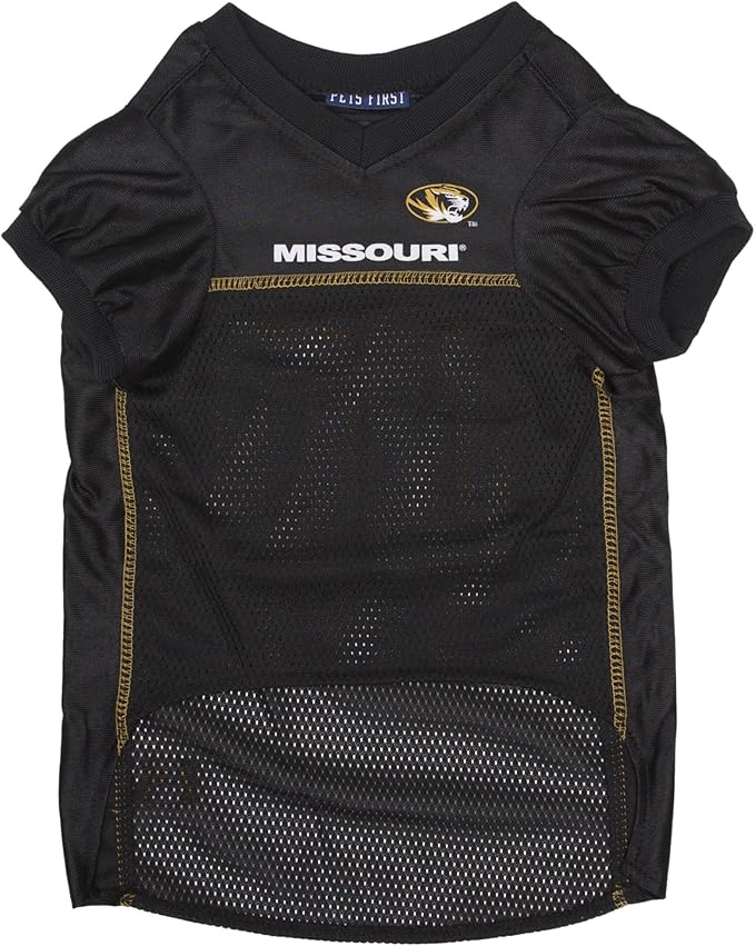 NCAA College Missouri Tigers Mesh Jersey for Dogs & Cats, Medium. Licensed Big Dog Jersey with Your Favorite Football/Basketball College Team (Pack of 2)