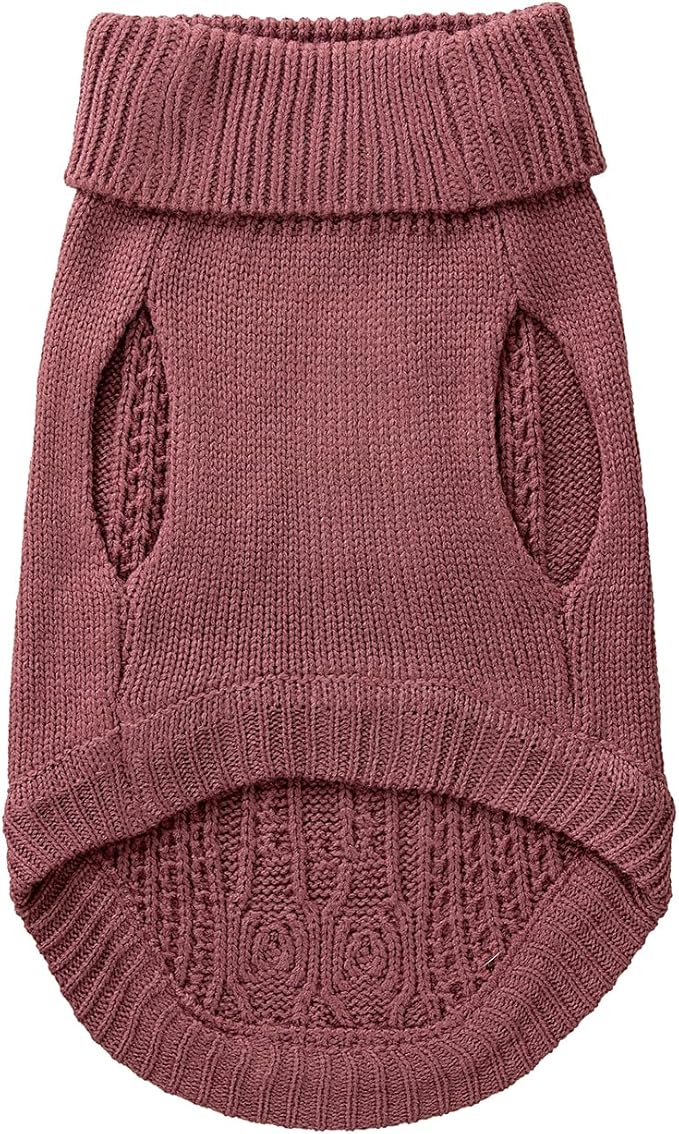 Stretchy Cat Sweater - 17 Colors & 6 Sizes | Snug Winter-Ready Knit for Boy/Girl Cats & Kittens(Maple Leaf Red, Small)