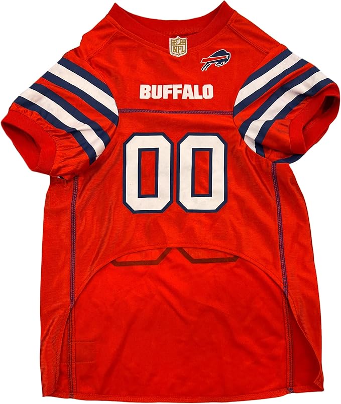 NFL Buffalo Bills Color Rush Dog Jersey, Size: Small - Cool and Sporty Shirt, Best Football Costume for Dogs & Cats - Licensed