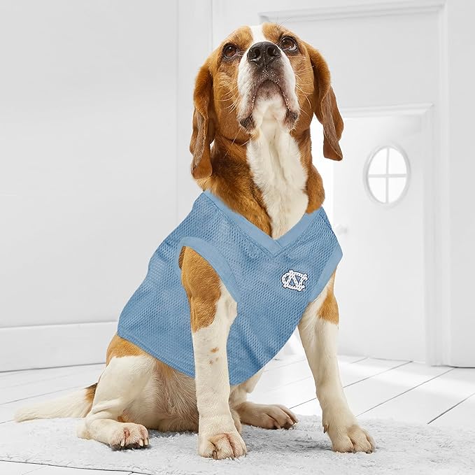 Pets First NCAA North Carolina Tar Heels Basketball Jersey for Dogs & Cats, X-Small - Licensed North Carolina Tar Heels Pet Tank Jersey, UNC-4020-XS