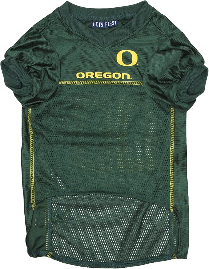 Pets First NCAA College Oregon Ducks Mesh Jersey for DOGS & CATS, X-Small.Licensed Dog Jersey with your Favorite Football/Basketball College Team