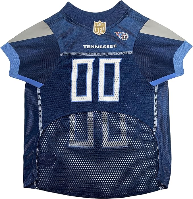 Pets First NFL Tennessee Titans Dog Jersey, Size Large, Football Shirt Costume for Pet, Dog Sports T-Shirt, NFL Team Clothing for Cats, Licensed Pet Apparel Available in 7 Sizes and 32 Teams