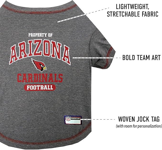 NFL ARIZONA CARDINALS Dog T-Shirt, Medium
