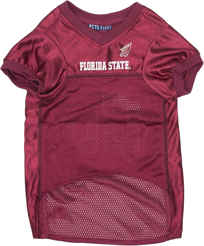 Pets First NCAA College Florida State Seminoles Mesh Jersey for DOGS & CATS, X-Large. Licensed Dog Jersey with your Favorite Football/Basketball College Team
