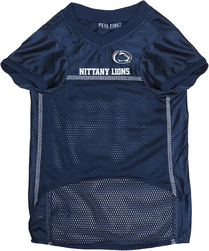 Pets First NCAA College Penn State Nittany Lions Mesh Jersey for DOGS & CATS, Small.Licensed Dog Jersey with your Favorite Football/Basketball College Team
