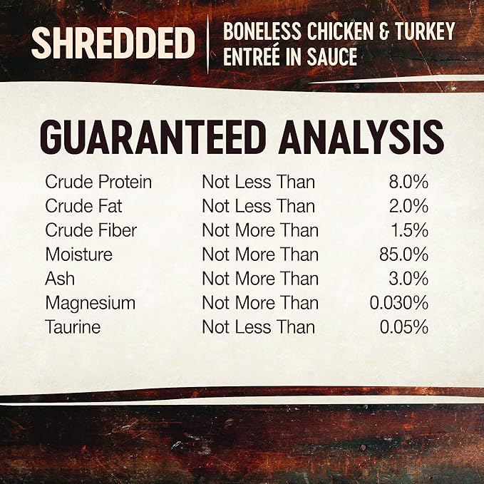 Wellness CORE Signature Selects Shredded Adult Canned Wet Cat Food, Natural, Protein Rich, Grain Free, Chicken and Turkey Entrée Recipe, 2.8 oz, Pack of 12 Cans