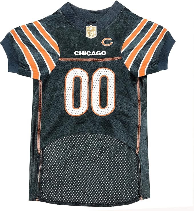 Pets First NFL Chicago Bears Dog Jersey, Size XX-Large, Football Shirt Costume for Pet, Dog Sports T-Shirt, NFL Team Clothing for Cats, Licensed Pet Apparel Available in 7 Sizes and 32 Teams