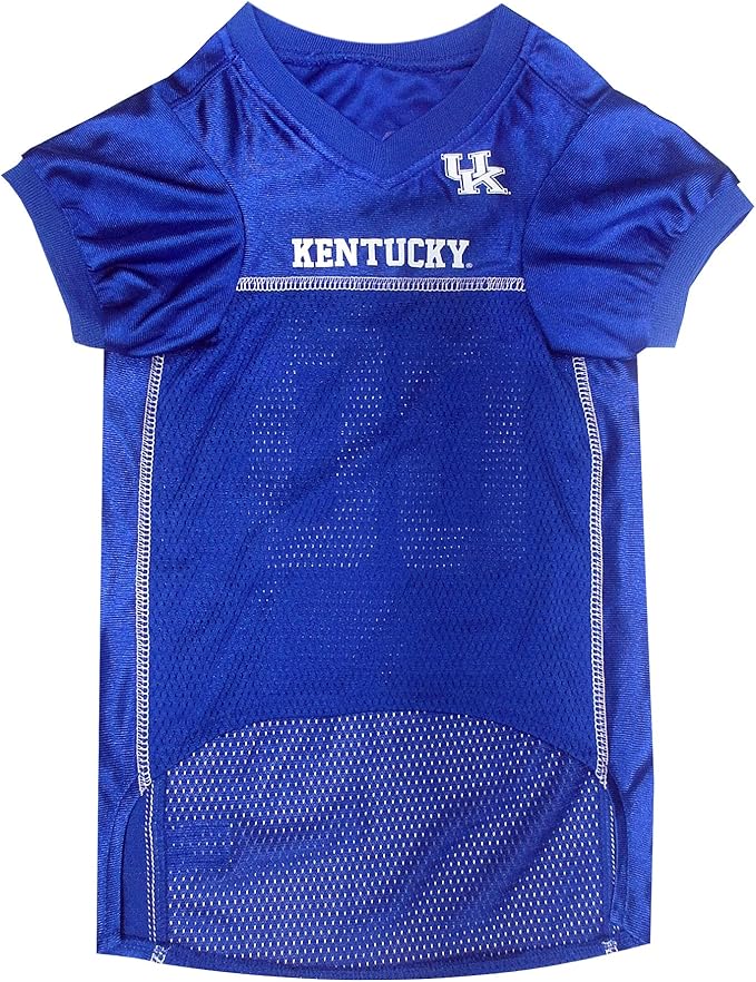 Pets First NCAA College Kentucky Wildcats Mesh Jersey for DOGS & CATS, X-Small.Licensed Dog Jersey with your Favorite Football/Basketball College Team