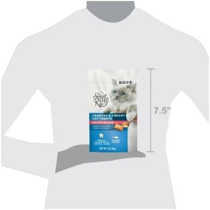 Special~Kitty Crunchy and Creamy Cat Treats Salmon Flavor, 3 oz Pack of 4