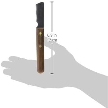 Mars Professional Dog Stripping Knife Grooming Tool, Sharp Tooth, for Coarse Fur, Right-Handed