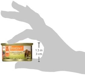 Instinct Pate Entrees, Wet Canned Cat Food, Grain-Free - Real Salmon, 3 oz. Cans (Pack of 24)