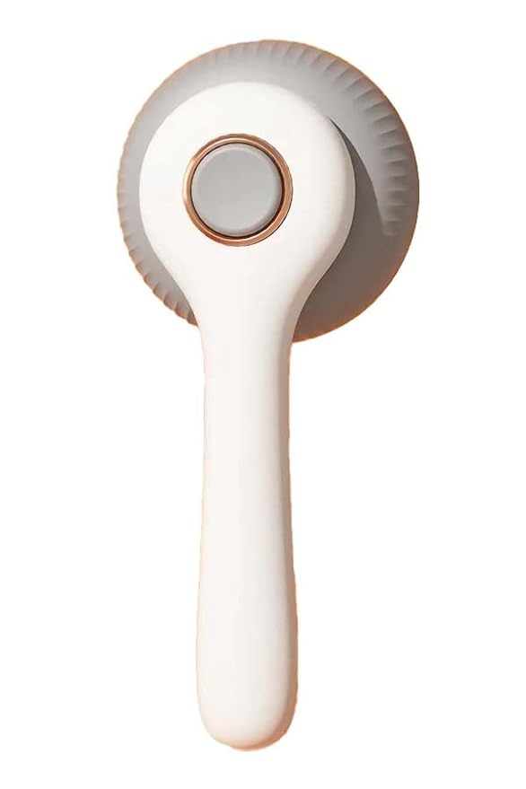 Self-Cleaning Pet Hair Removal Comb - Slicker Brush for Dogs & Cats Grooming White