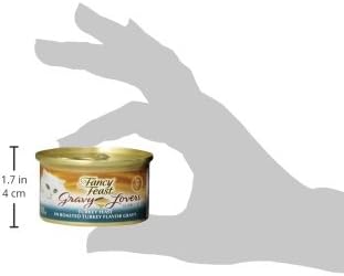 Fancy Feast Purina Gravy Lovers Turkey Feast Grilled Gourmet Cat Food in Wet Cat Food Gravy - 3 oz. Cans,(Pack of 48)