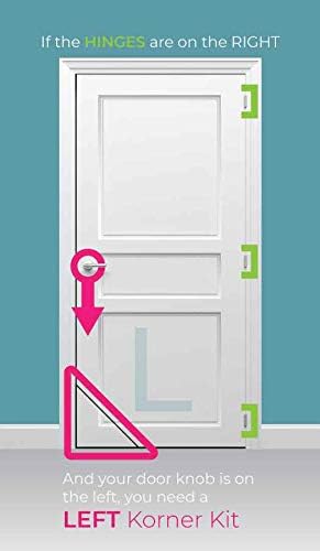 Kitty Korner Cat Door (Lefthand Kit) The Original and Patented - Kitty Korner Slidelock Hinge Designed to Work for Interior Doors. Don't be Fooled by The imitators