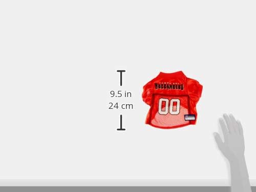Pets First NFL Tampa Bay Buccaneers Dog Jersey, Size X-Small, Football Shirt Costume for Pet, Dog Sports T-Shirt, NFL Team Clothing for Cats, Licensed Pet Apparel Available in 7 Sizes and 32 Teams