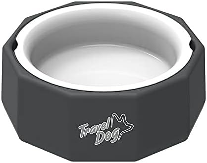 ALL FOR PAWS 2 in 1 Dog Food Water Bowl Pet Spill Free Bowl Portable Travel Puppy Dish Carry Up to 650ml