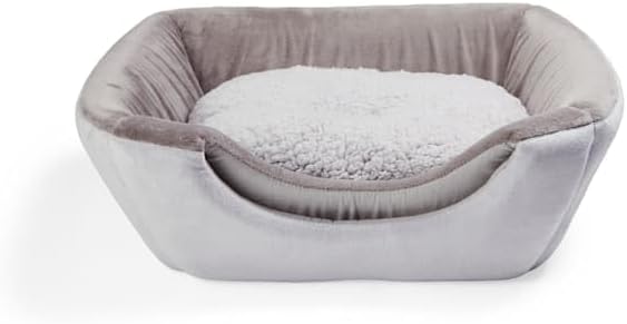 EveryYay by Petco 2-in-1 Novelty Pyramid Convertible Cat Bed 16" L X 16" W Gray