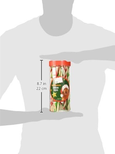 Holiday Rawhide Canister Twist Treat, 7.5-Inch