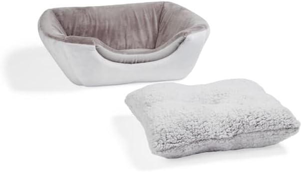 EveryYay by Petco 2-in-1 Novelty Pyramid Convertible Cat Bed 16" L X 16" W Gray