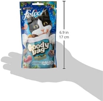 Felix Goody Bag Picnic Mix Adult Cat Treats Seaside Mix, Pack of 8 x 60 g