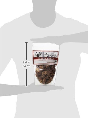 Omas Pride Opaws Freeze Dried Raw Whole Chicken Heart Treats For Dogs/Cats, 4-Ounce