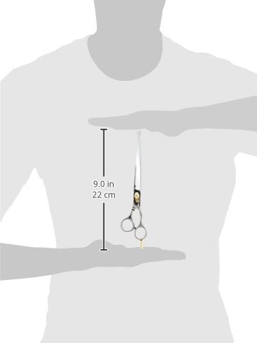 Professional Pet Grooming Scissors 8.5" Safety Tip (Available Straight or Curved)
