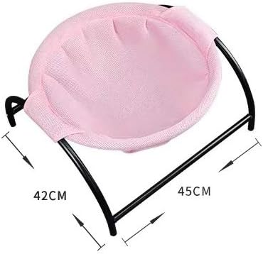 JUNSPOW Cat Bed Dog Bed Pet Hammock Bed Kitty Sleeping Cat Supplies Pet Supplies Whole Wash Stable, Detachable, Breathable, Easy Assembly Indoors Outdoors, 16.9 in x 16.9 in x 9.5 in