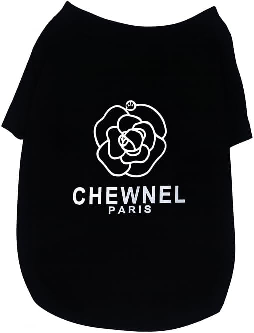 Luxury Designer Dog T Shirt – Trendy Puppy Clothes for Small Dogs, Fashion Pet Tee for French Bulldogs & Chihuahuas, Everything Chic Dog Apparel
