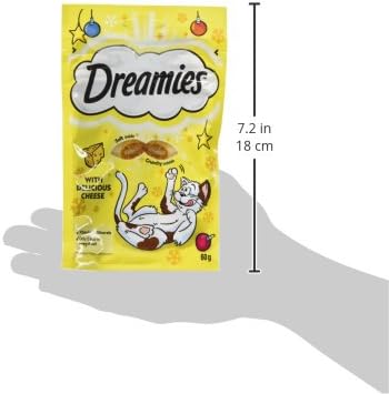 DREAMIES Cheese Cat Treats 60 g (Pack of 8)