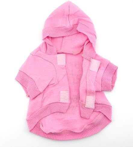SMALLLEE_LUCKY_STORE Pink Hoodie Hooded Christmas T Tee Shirt Small Dog Christmas Clothes Costume - Spoiled Princess XS