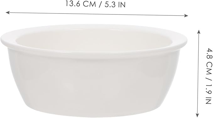 Gadpiparty 2Pcs Ceramic Pet Bowls Set for Dogs and Cats, Puppy Feeder and Cat Drinking Bowl, Bone and Fishbone Design, Suitable for Small Pets Feeding and Watering